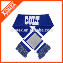Sport acrylic customized fan scarf